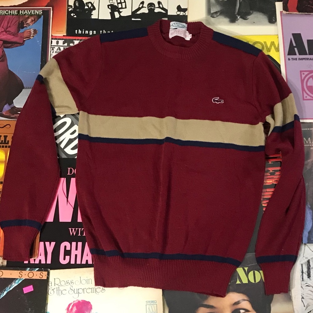Vintage Izod Lacoste Acrylic Sweater Hong Kong - Picture 7 of 7